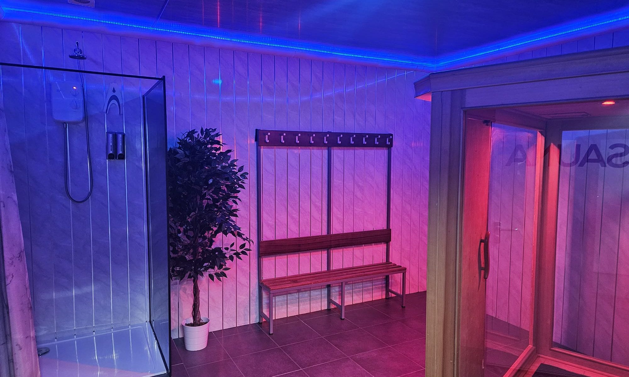 Full view of Float Space Thorne Sauna Room